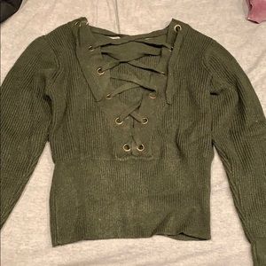 Dark green sweater